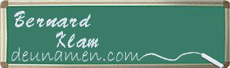 Bernard Klam Visitenkarte